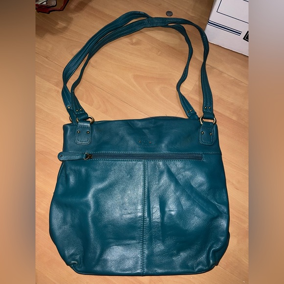 Stone Mountain Leather bag; teal - Picture 3 of 5